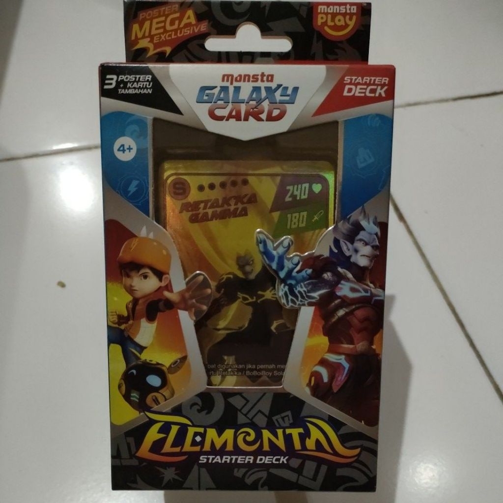 Monsta Galaxy Card Elemental Starter Deck Kartu BoBoiBoy Limited Edition