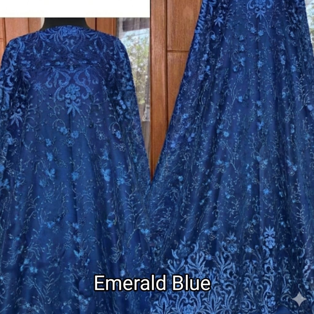 KAIN TILE AKAR MUTIARA GLITER / KAIN TILE MUTIARA / KAIN BROKAT TILE / KAIN TILE METERAN / BRUKAT / 