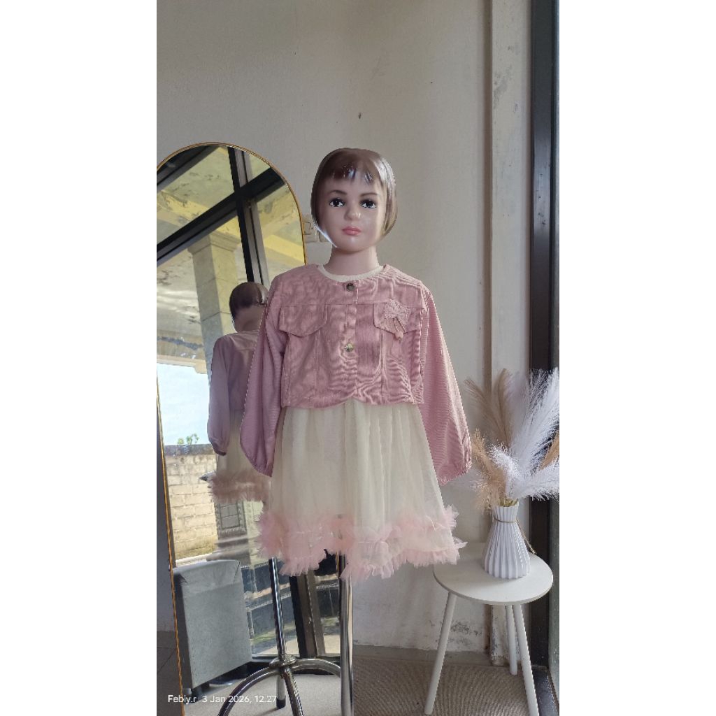 Dress yaya kids anak cewek. by Febi collection