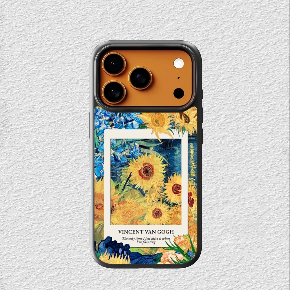 Case Hybrid Casing Softcase iphone 17 16 15 14 13 12 11 Pro Max Mini Plus X Xs Max XR Van Gogh Paint