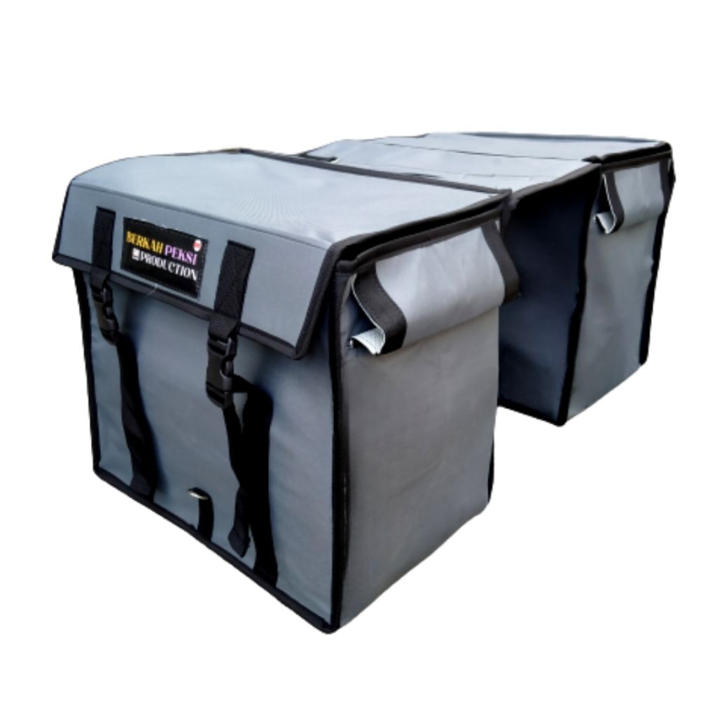 ​Tas OBROK SUPER JUMBO Anti Air Tebal - Tas Motor Kurir Delivery - Tas Pos Gandeng Motor Bebek Matic