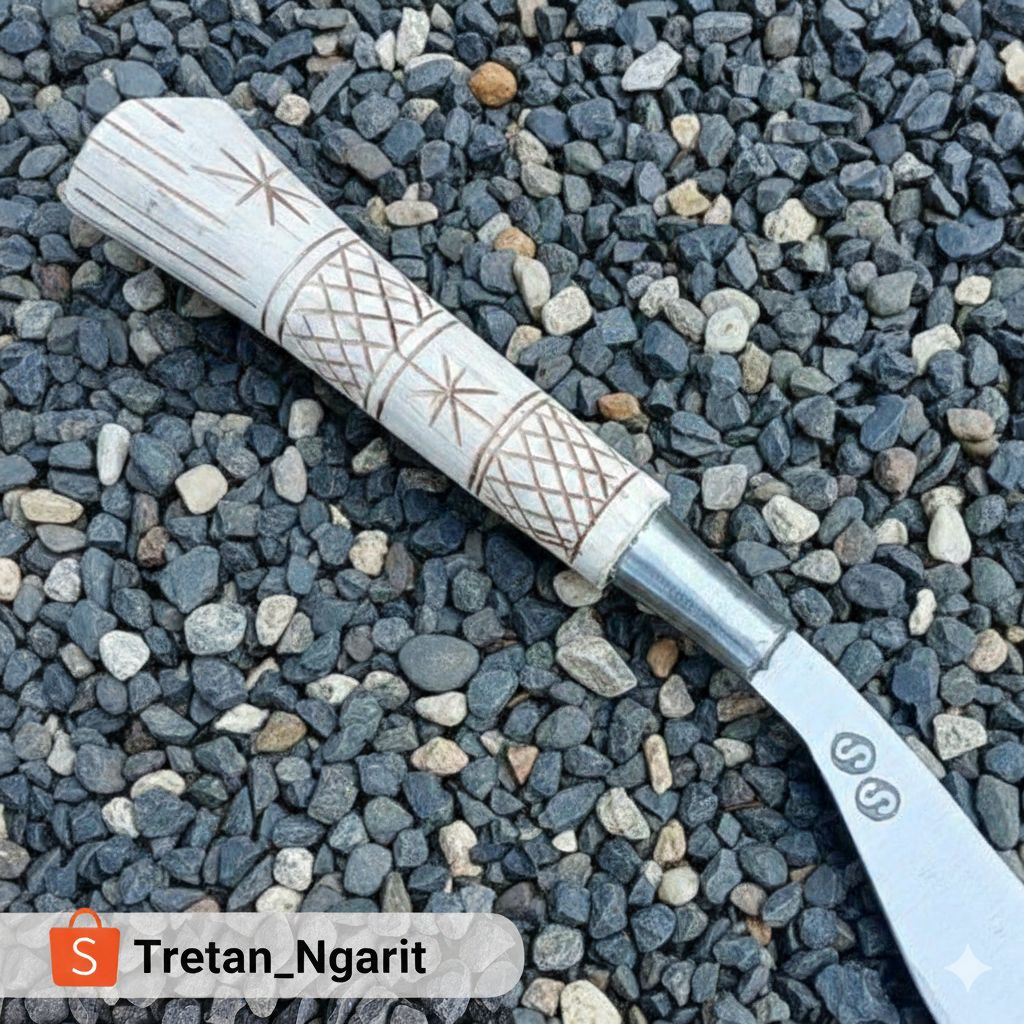 1Pcs Alat kebun khusus Cap SS gagang full ukir Asli madura