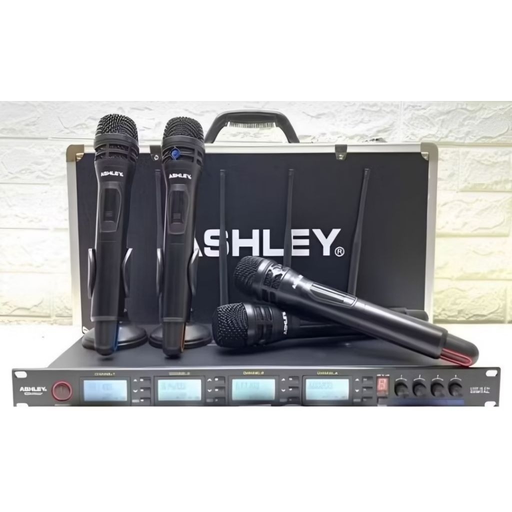 Mic Wireless Ashley MC FOUR Original 4 Mic Handheld