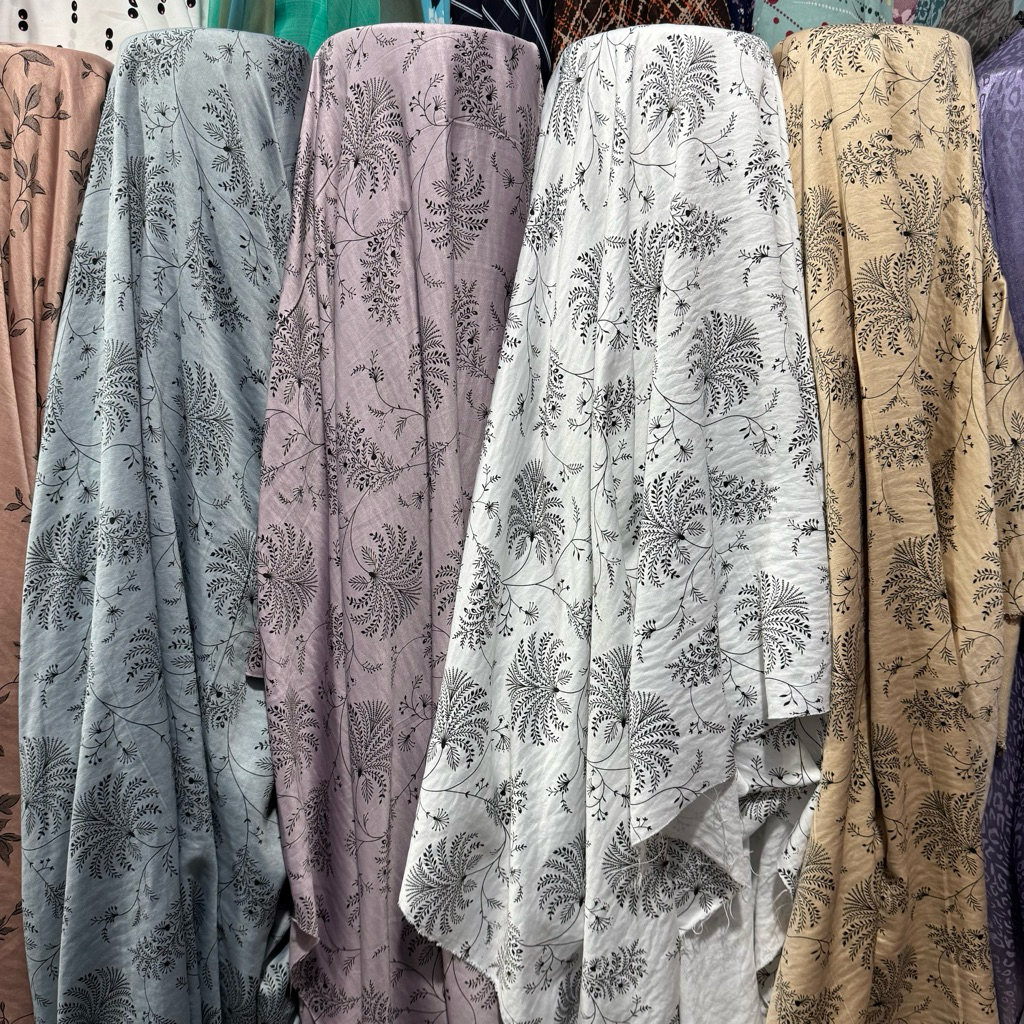 kain satin silk katun - silk motif - adem - lembut {LEBAR 150CM}