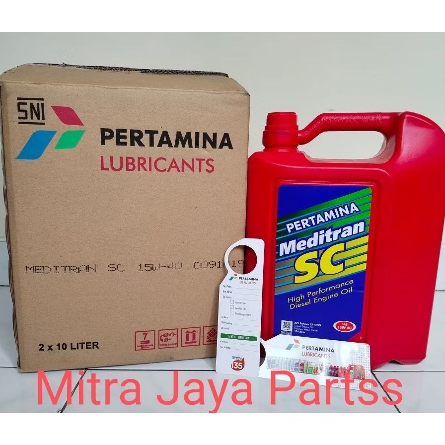 Oli Meditran SC SAE 15W-40 10 Liter Oli Pertamina Meditran SC 10L Perdus