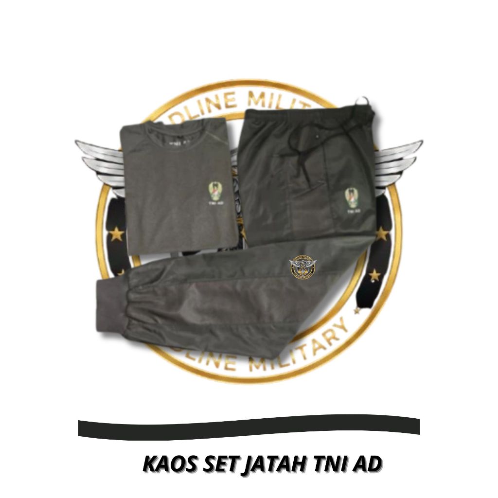 Set Pakaian Olahraga Pria Original JATAH Celana Olahraga Pria Terbaru Celana Training/ TNI AD/COD