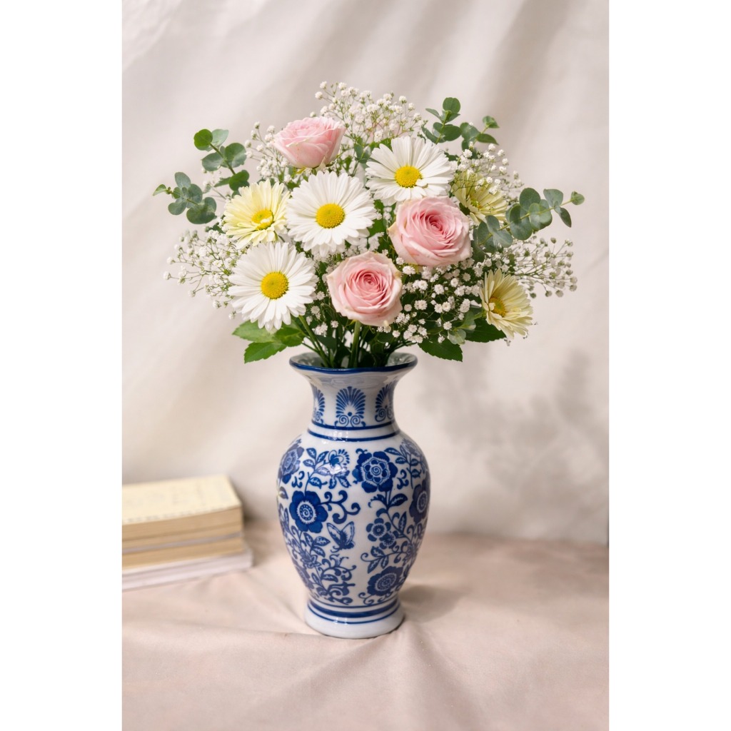 Vas Bunga Keramik Tinggi 20 Cm Vas Bunga Keramik Vas Keramik Vas Bunga Tinggi Vas Bunga Wedding Deco