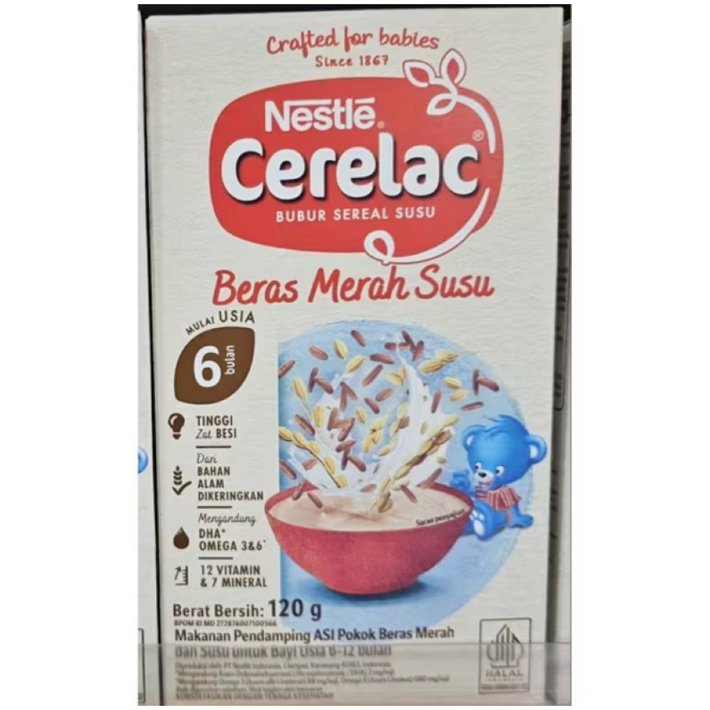 Nestle Cerelac Beras Susu Merah 120g Box