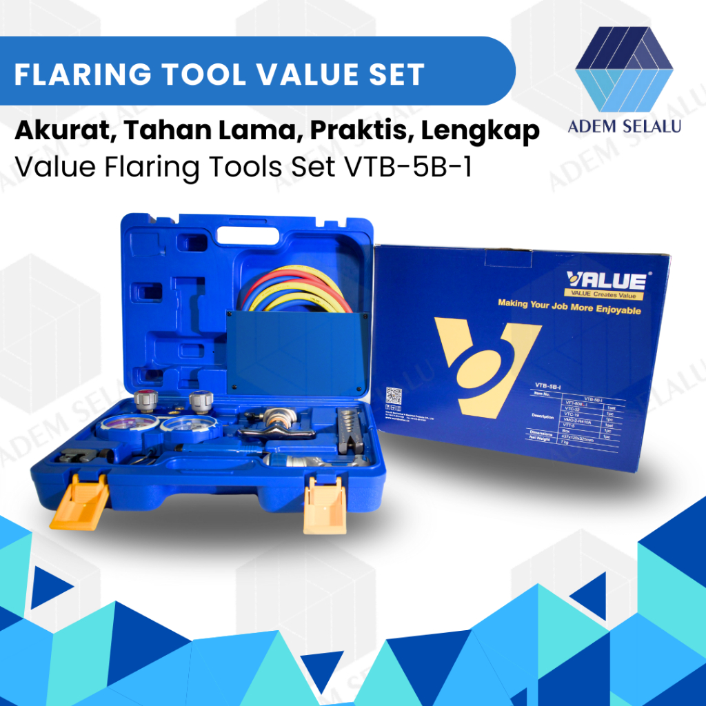 Flaring Tool Value Set VTB-5B-1 / Value Flaring Tools Set VTB-5B-1