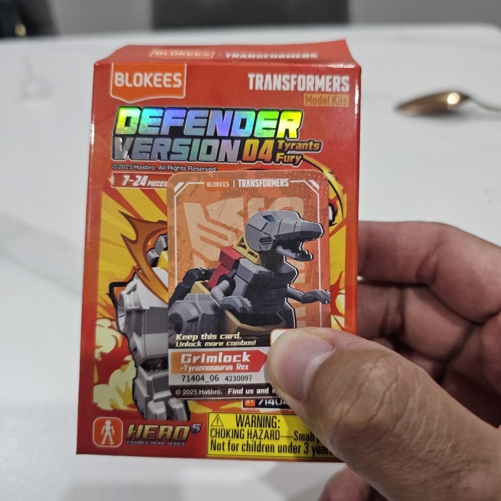 Blokees Defender VOL 04, Grimlock reguler part Volcanicus OFC, grimlock dino