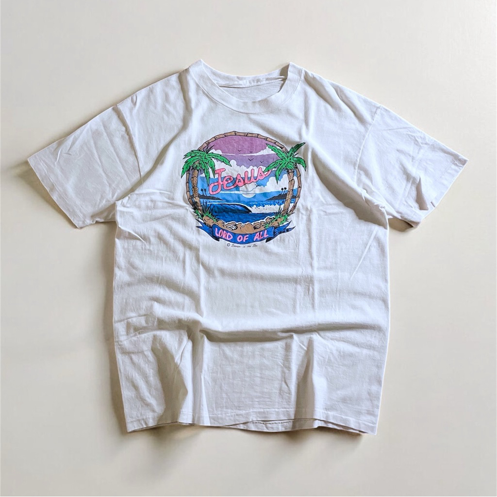 Kaos Vintage 90s Jesus Lord of All Beach
