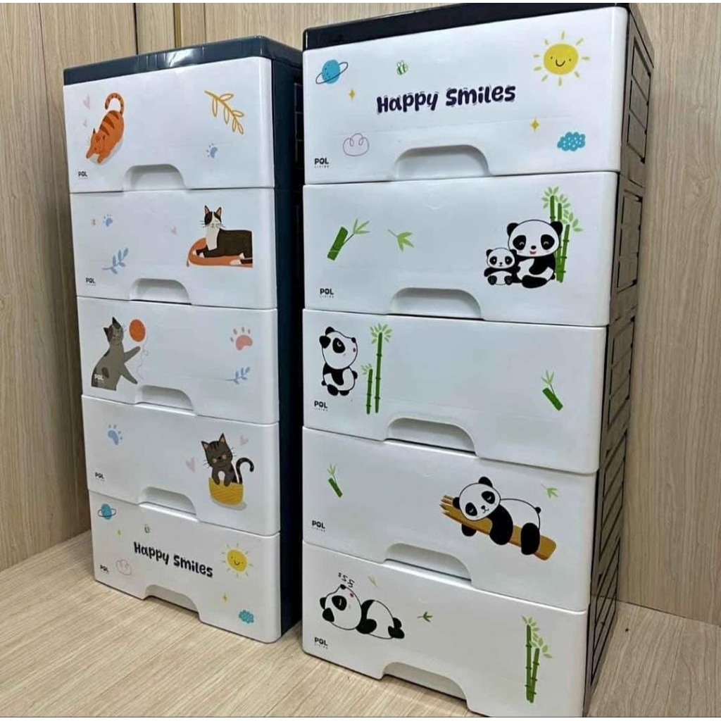 Lemari laci 5 susun / Lemari plastik laci / Lemari baju bayi