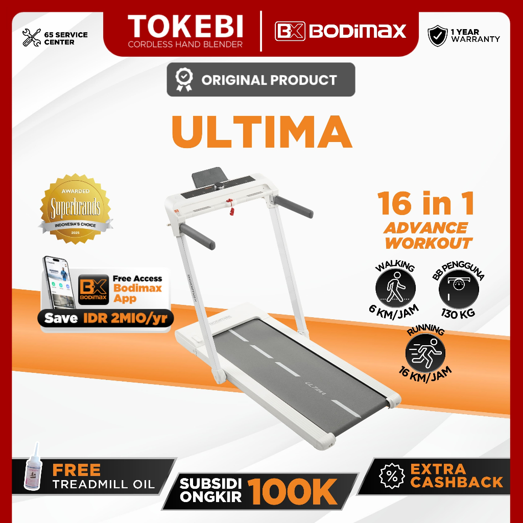 BODIMAX RUNNING PAD ULTIMA - Treadmill Digital BodImax