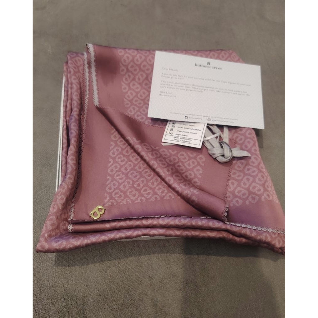 Buttonscarves Preloved Tapis Satin Square