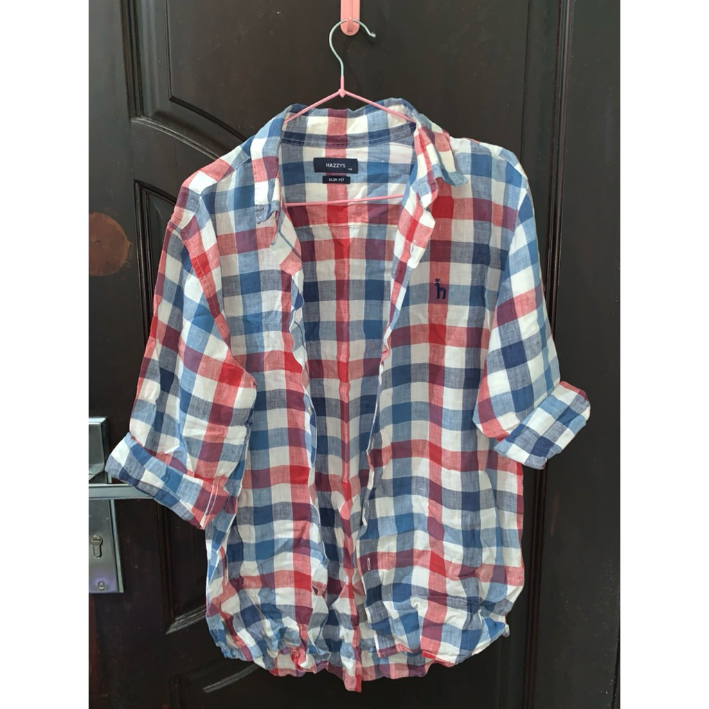 kemeja kotak Hazzys Preloved