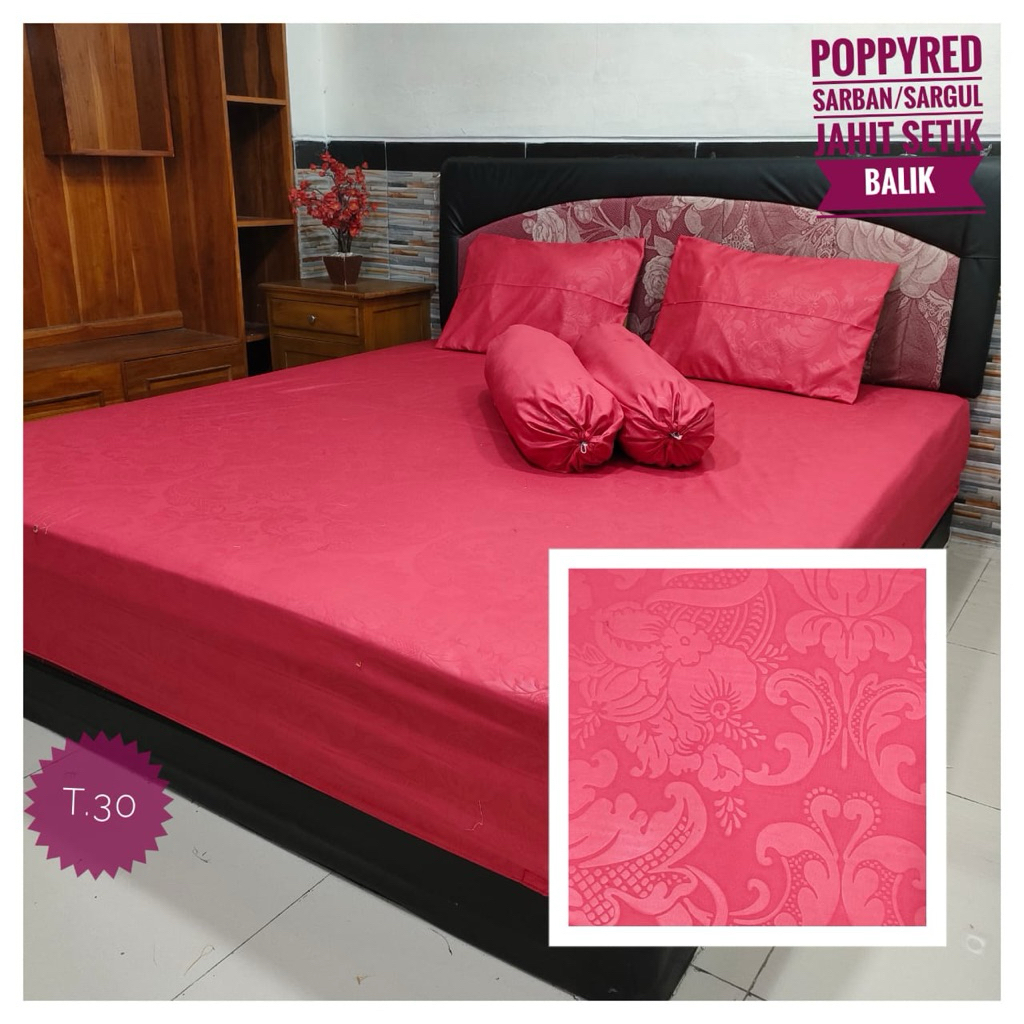 SPREI EMBOS POLOS UKURAN 100x200CM - 180x200CM TINGGI 30 CM