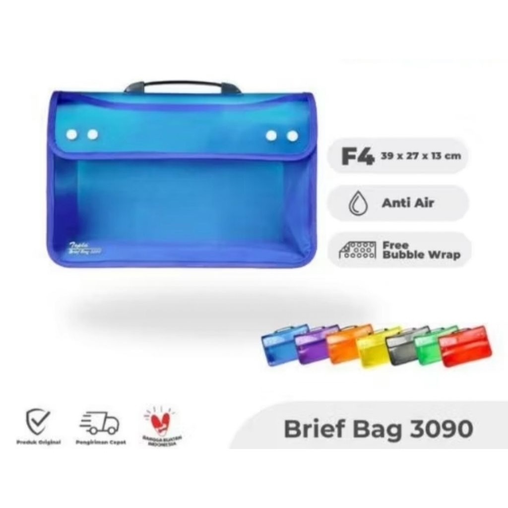 TAS TOPLA 3080 BRIEF BAG DOKUMEN KANCING FOLIO