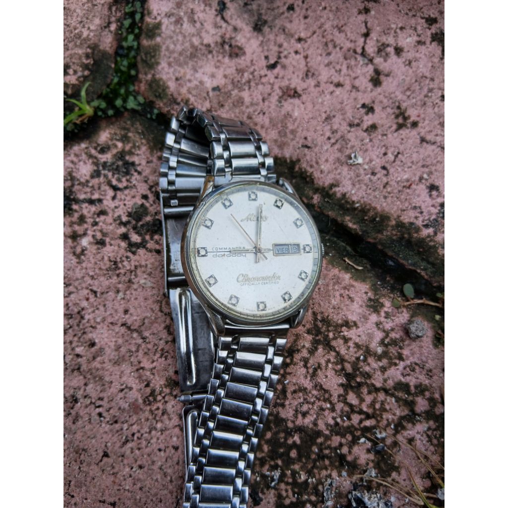 jam tangan otomatis mido 325k jadul antik kuno lawas vintage display detik cuman hidup beberapa deti