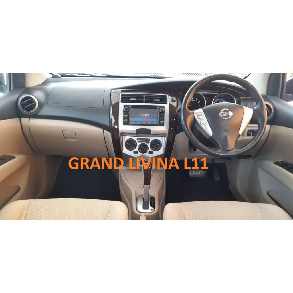 cover setir original leather khusus nissan grand livina L11 2013-2019 warna hitam full custom