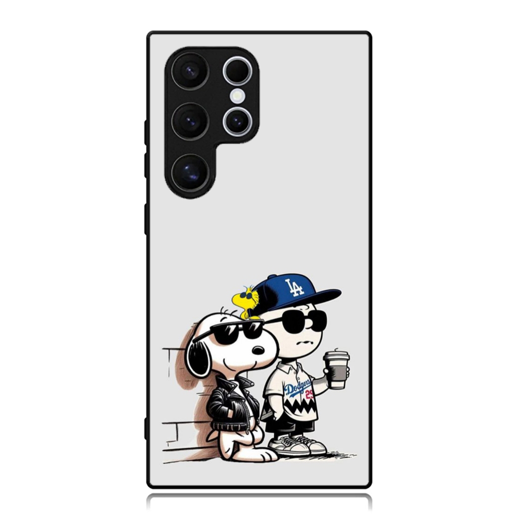 Phone Case Samsung Galaxy S25 S24 S23 S22 S21 S20 S10 Ultra Plus Fe Custom Snoopy Charli brown