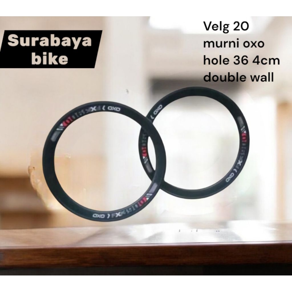 VELG/RIM 20x150 OXO HOLE 36 DOUBLE WALL 3CM/4CM HARGA PER SET(DEPAN BELAKANG)