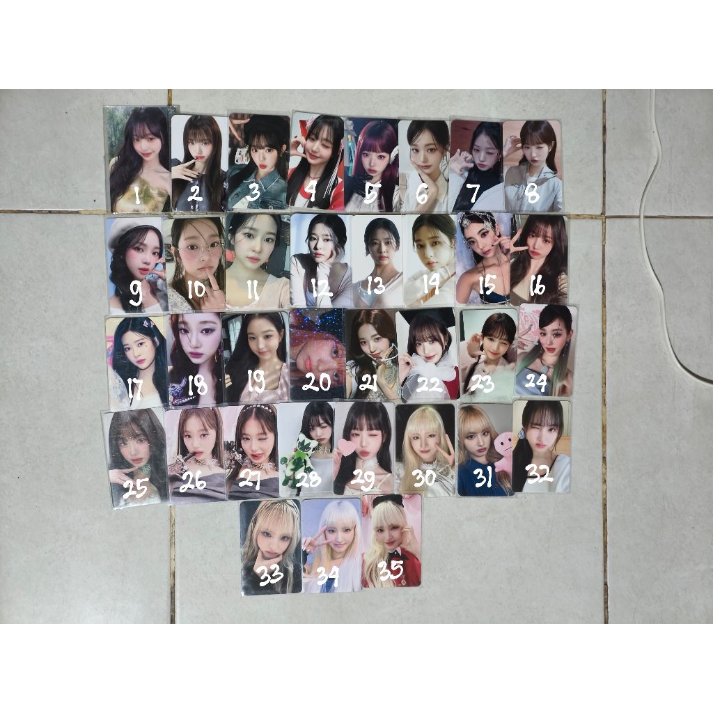 (UBAH KE SPX) pc photocard wonyoung Karina Kim minju lia haerin Rei liz ive aespa izone itzy newjean