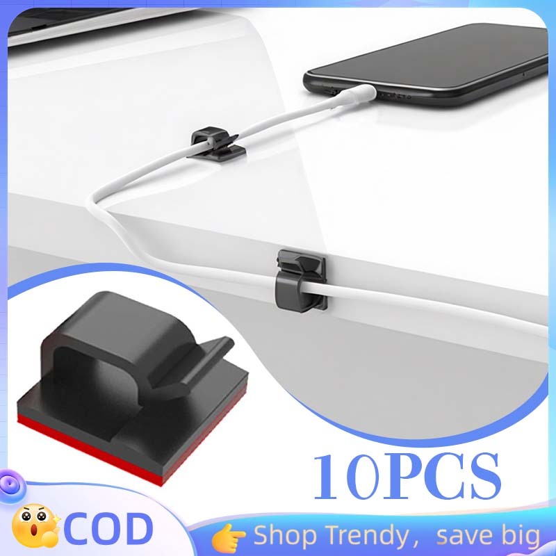 50pcs Klip Kabel Dinding Serbaguna Clip Kabel Clip Kabel Dinding Clip Kabel Tempel