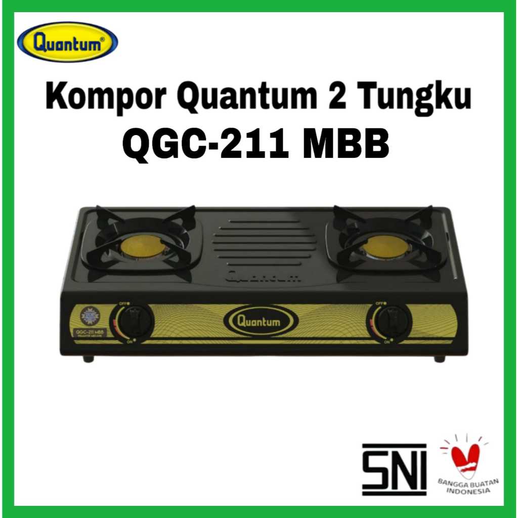 QUANTUM Kompor Gas 2 Tungku QGC-211 MBC/ QGC-211 MBB/ QGC-211 MBS