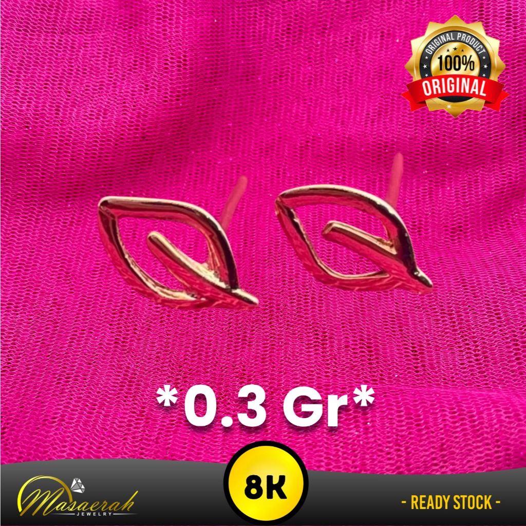 Anting Emas 8K - Toko Emas Gajah Saerah - 0.3 Gram 2445