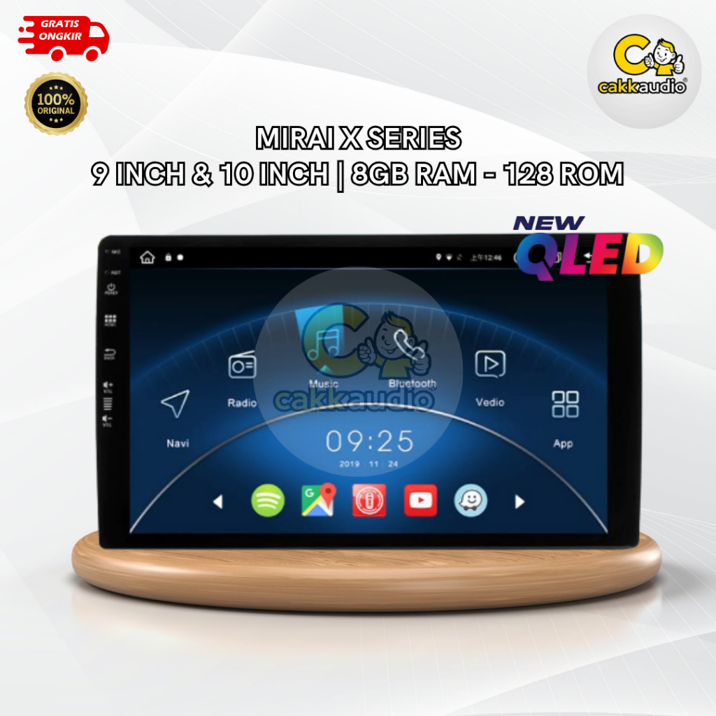 Head Unit Android Mobil Mirai X Series | 9 Inch/ 10 Inch | 8GB RAM + 128GB ROM