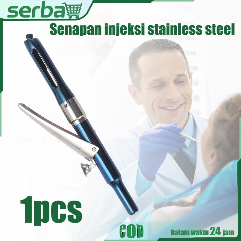 Senapan injeksi stainless steel Anestesi Dental: Stainless Steel Kekerasan Tinggi + Otomatis & Tahan