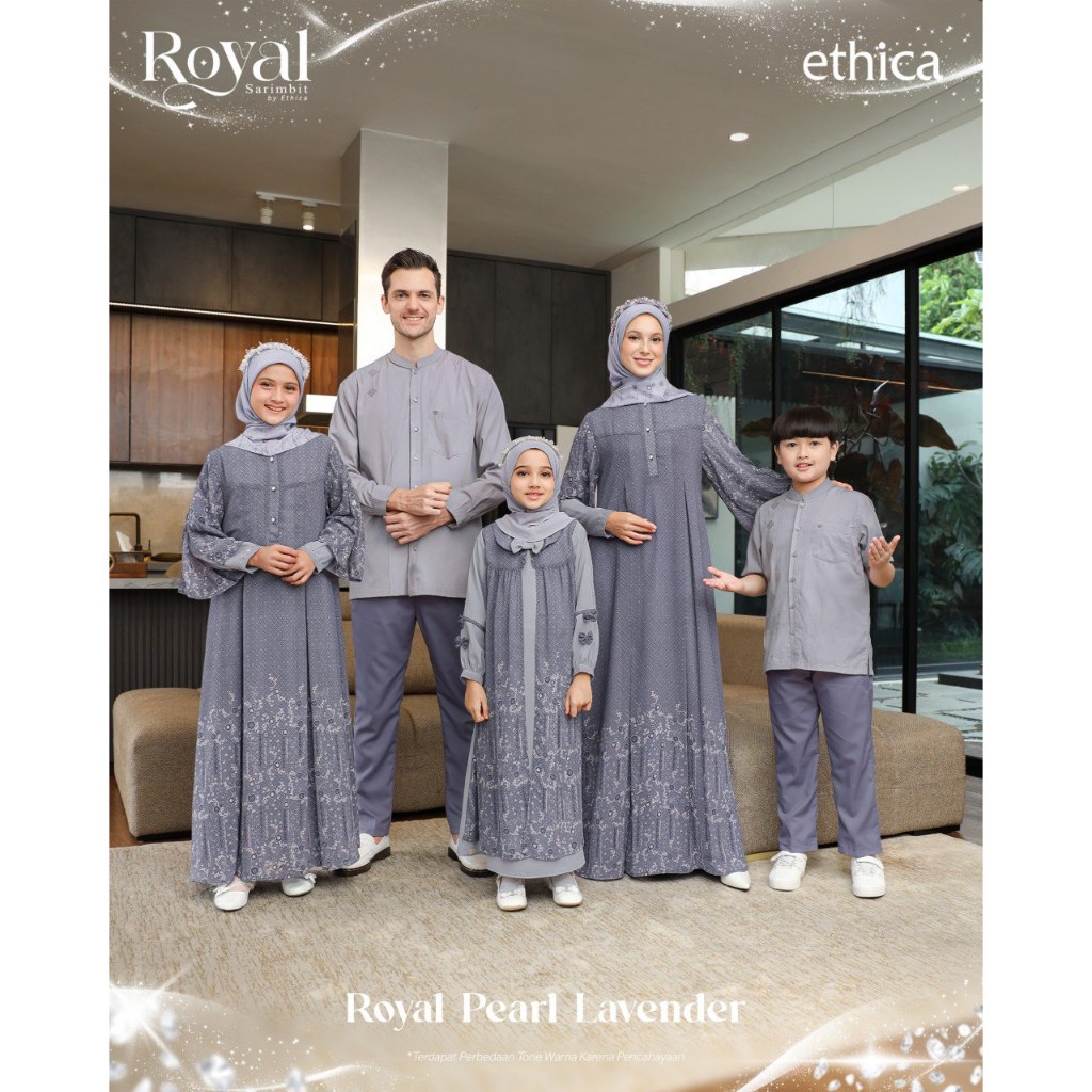 SARIMBIT ETHICA ROYAL PEARL LAVENDER SARIMBIT KELUARGA GAMIS KOKO