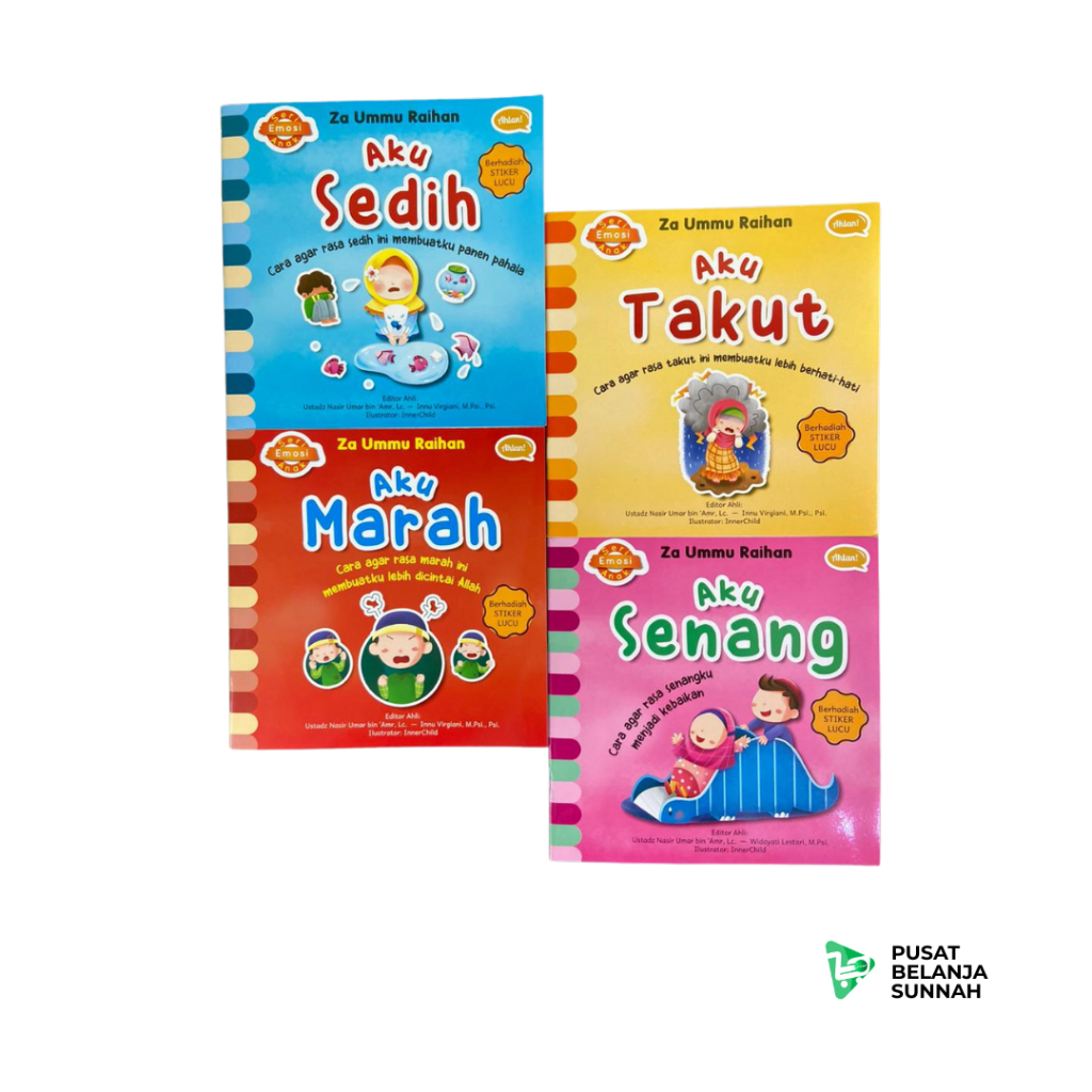 Seri Emosi Ahlan 4 Buku Mengajarkan Mengekspresikan Emosi Anak