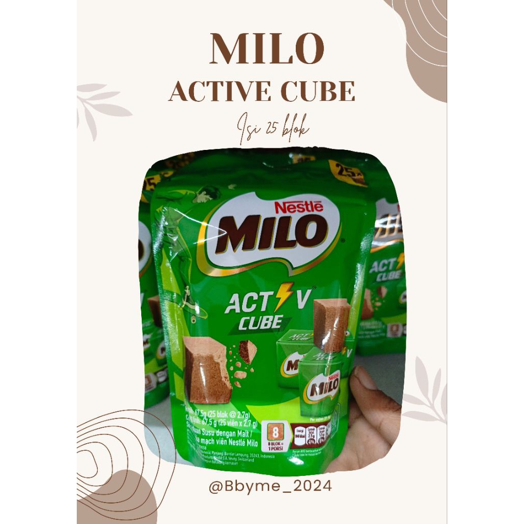 Milo Cube Lokal 100% Asli Isi 25 Blok