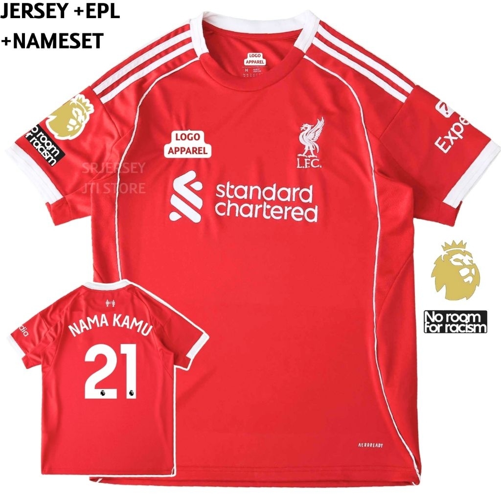 Jersey Liverpool Home 2025 2026 - Jersey Liverpool Terbaru Grade Original