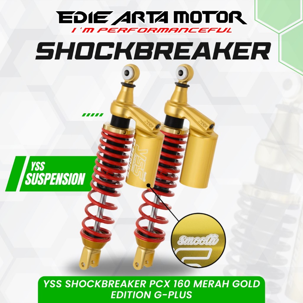 YSS SHOCKBREAKER PCX 160 MERAH GOLD EDITION G-PLUS