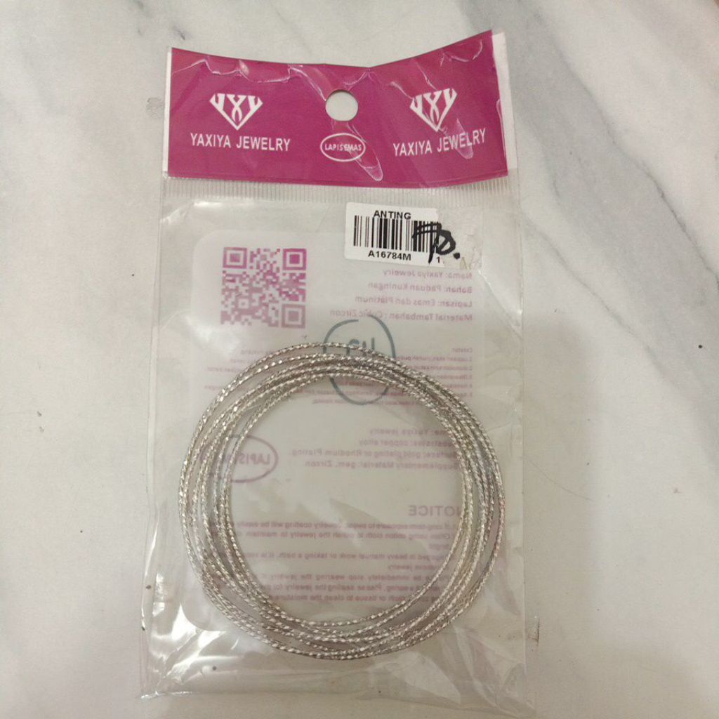 Gelang Keroncong Motif Pasir Miring - Tahan Lama, Nyaman Dipakai, Warna Aweto