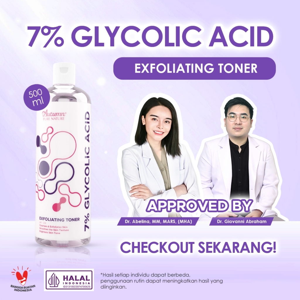 autumn 7% glycolic acid exfoliating toner 500ml