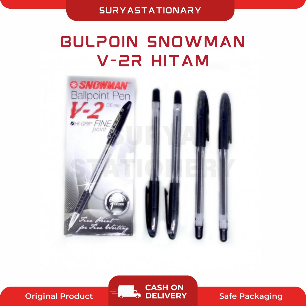 (PAK) Pulpen Snowman V-2R / Bulpoin Snowman V-2R/ Bulpen Snowman