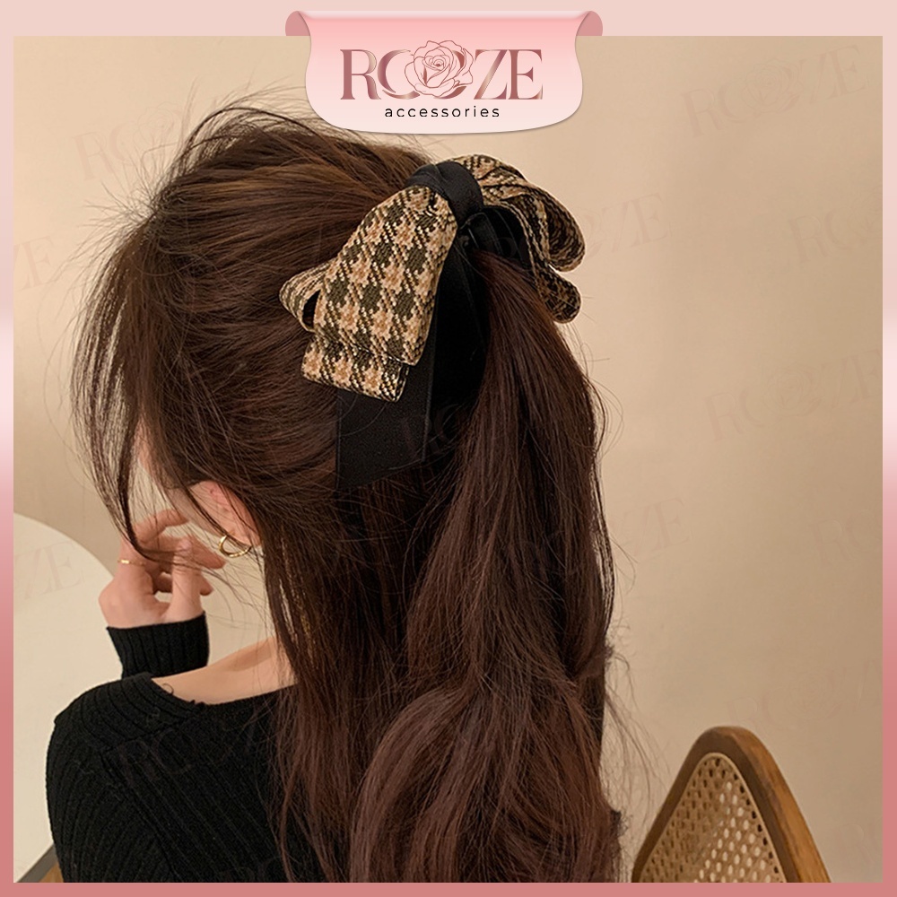 Jepit Pisang Pita Korea Aesthetic Jepitan Rambut Wanita Model Pisang Simple Elegan Premium