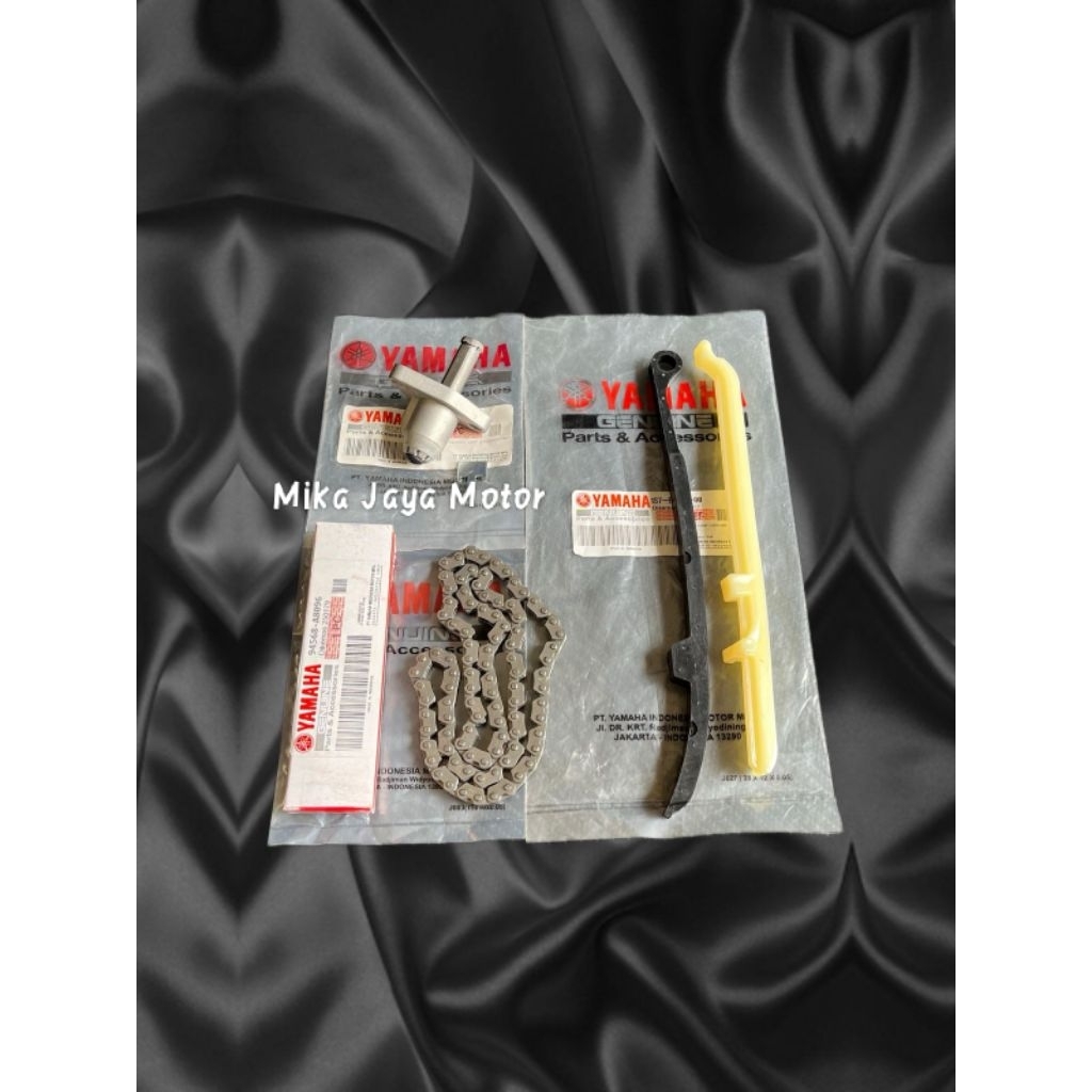 Paket 3aitem Tonjokan keteng 1pa+Rantai keteng 1S7/3C1+Karet Tensioner 1S7/3C1 Yamaha Vixion old, Vi