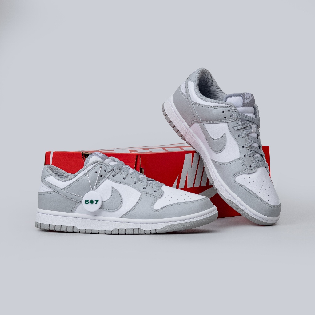 Dunk Low White Light Smoke Grey