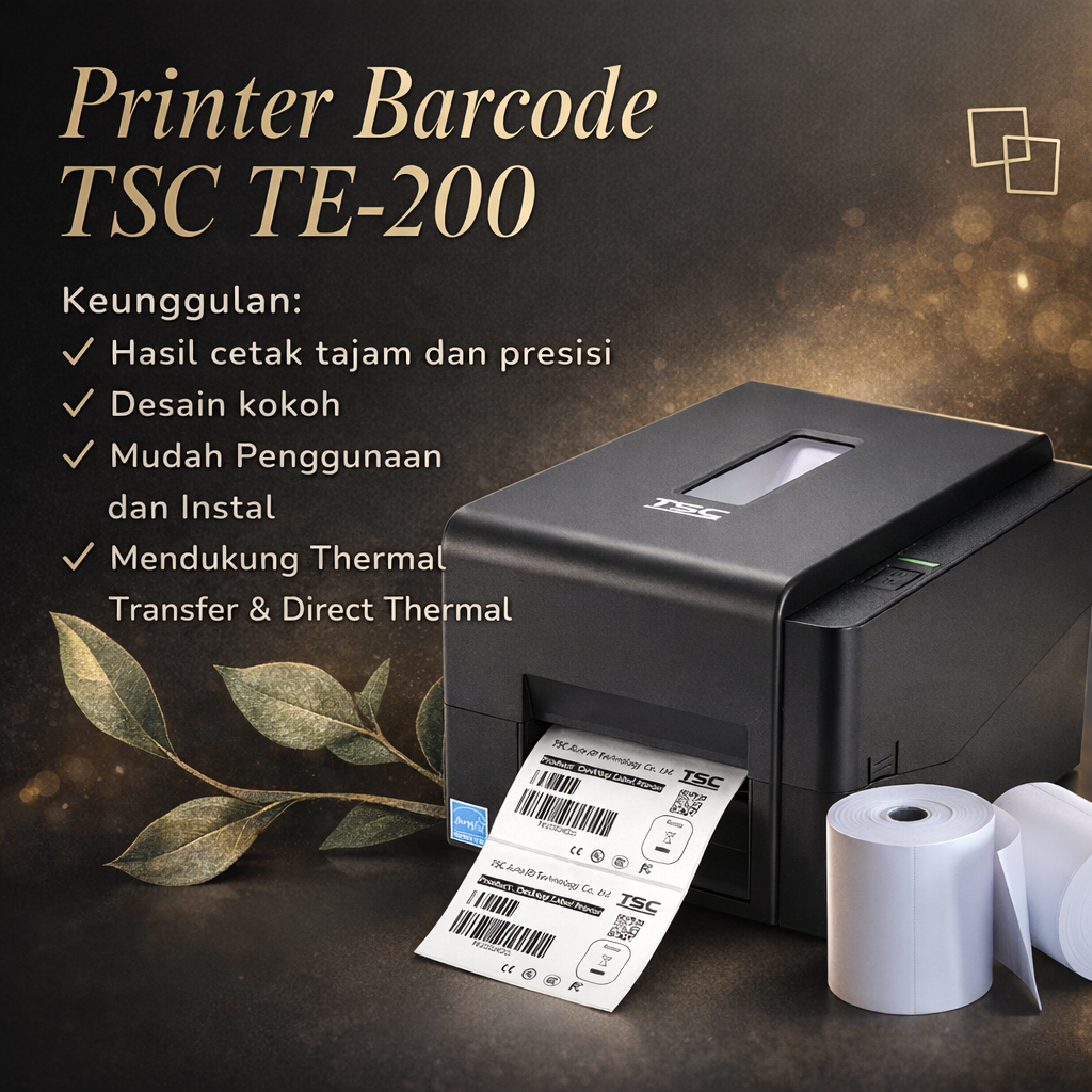 Printer Barcode TSC TE-200 – Thermal Transfer & Direct Thermal