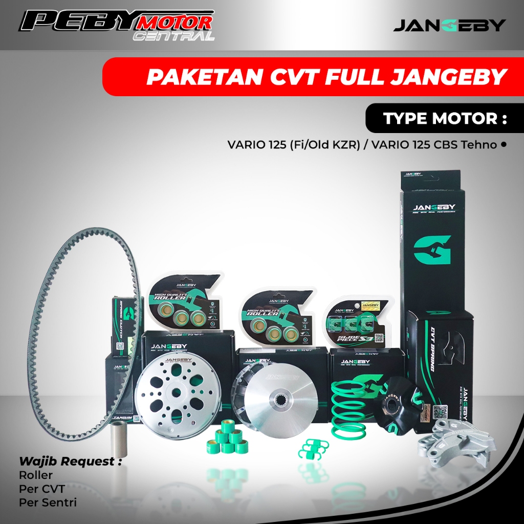 Paket Kirian Upgrade CVT Full JANGEBY Vario 125 Old KZR Akselerasi dan TopSpeed
