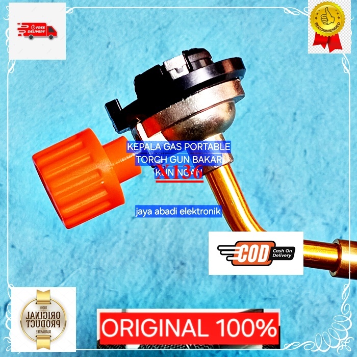 X136 KEPALA GAS PORTABLE H121 ORI 100%  TORCH GUN BAKAR las logam mematri Kepala Blender Manual Blow
