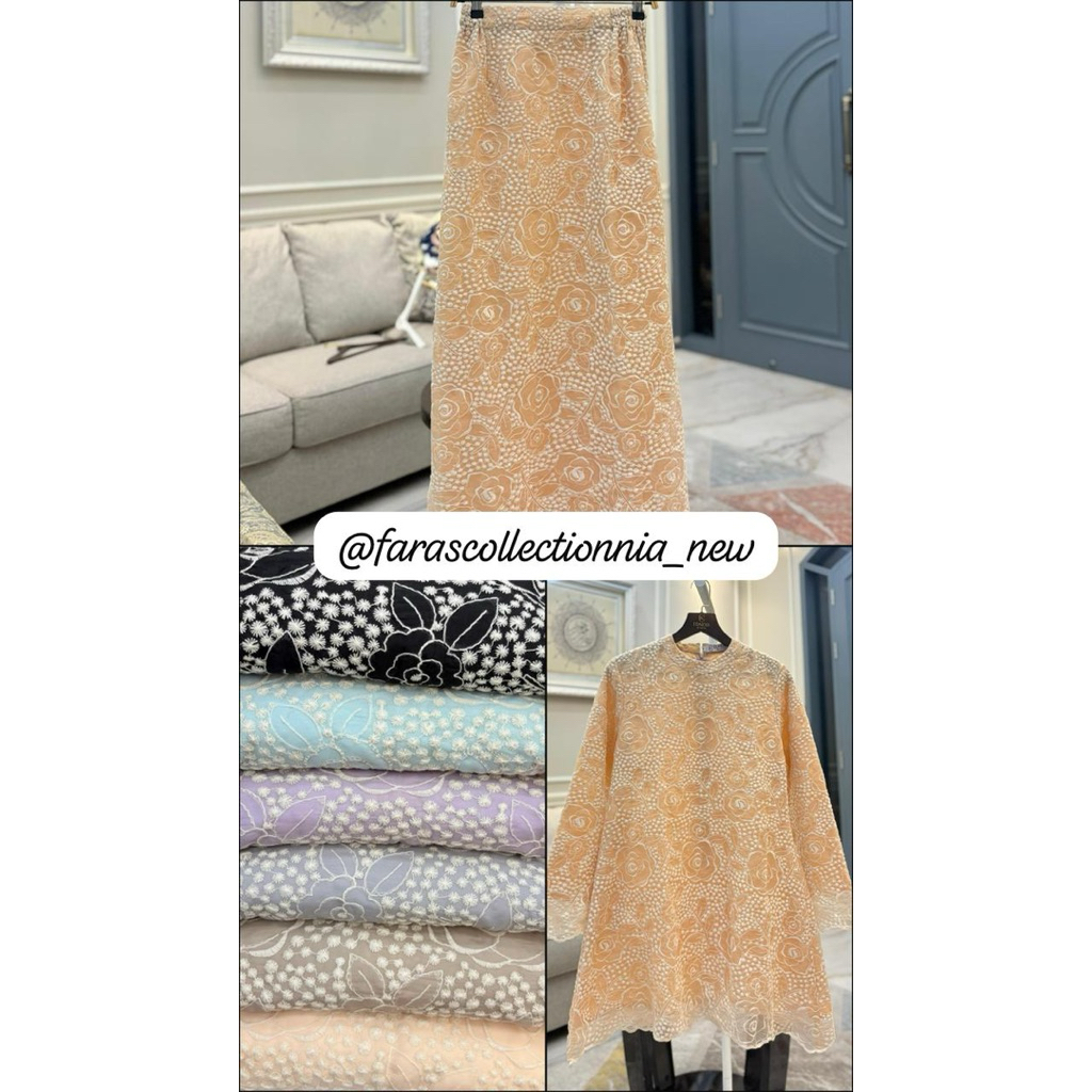 Stelan Rok organza milky ori by Edness Kayla