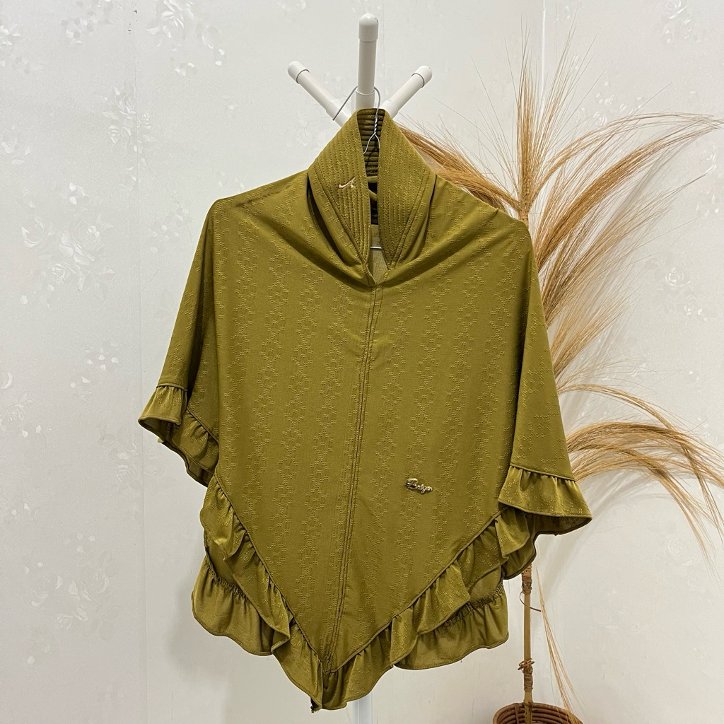 Jilbab Instan Seri Kuning Premium (FREE POUCH) / Hijab Instan Mustard / Jilbab Mustard / Kerudung In