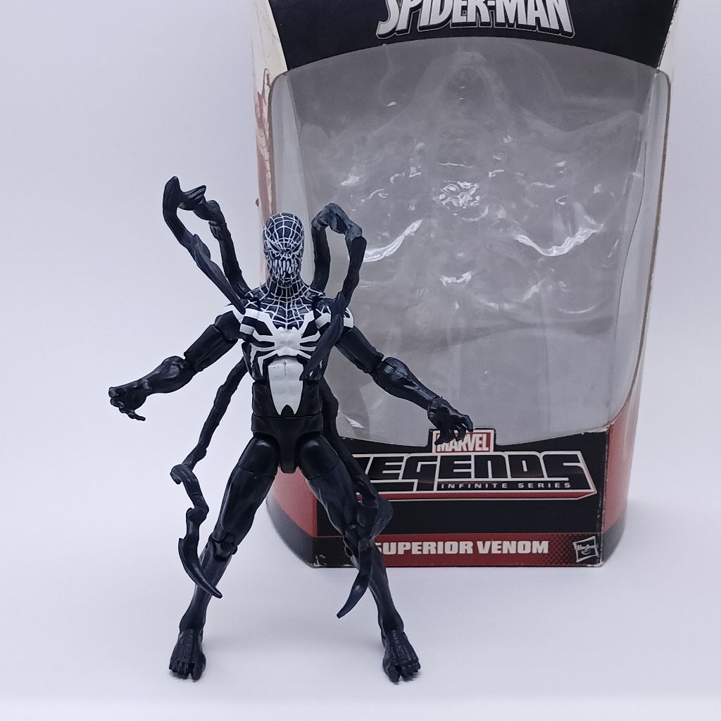marvel legends superior venom spiderman symbiote mainan action figure legend