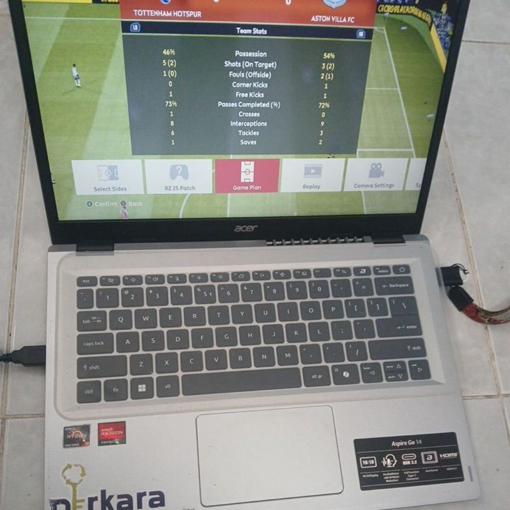 laptop Acer 12/1tb lengkap