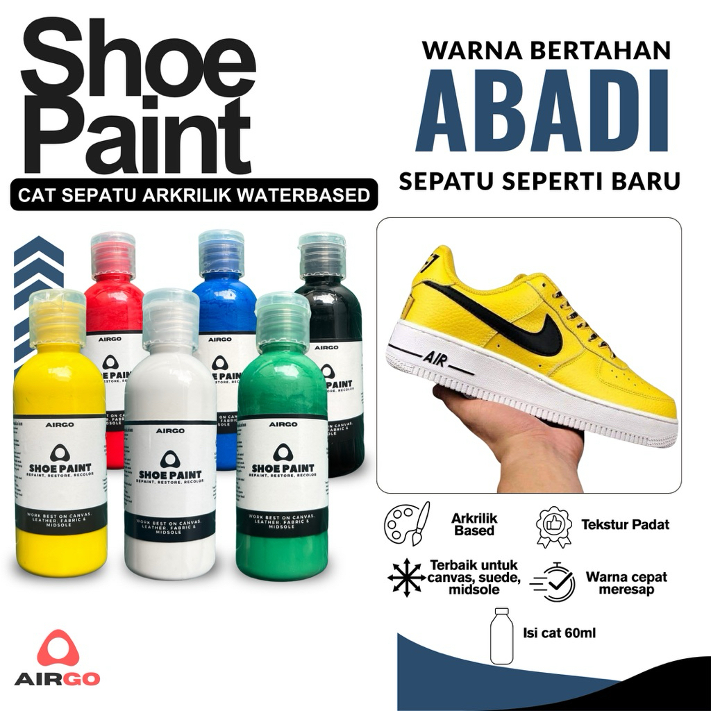 Cat Sepatu Canvas Suede Nubuck Kain Anti Luntur Permanen